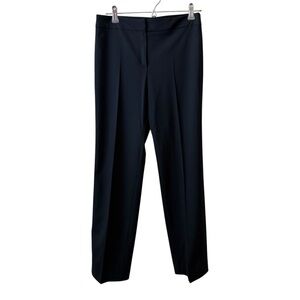 Armani Collezioni Black Tailored Straight Leg Dress Pants Career Trousers 4